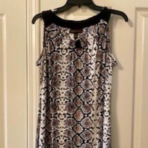 Dana Buchman Snake Print Dress Size M